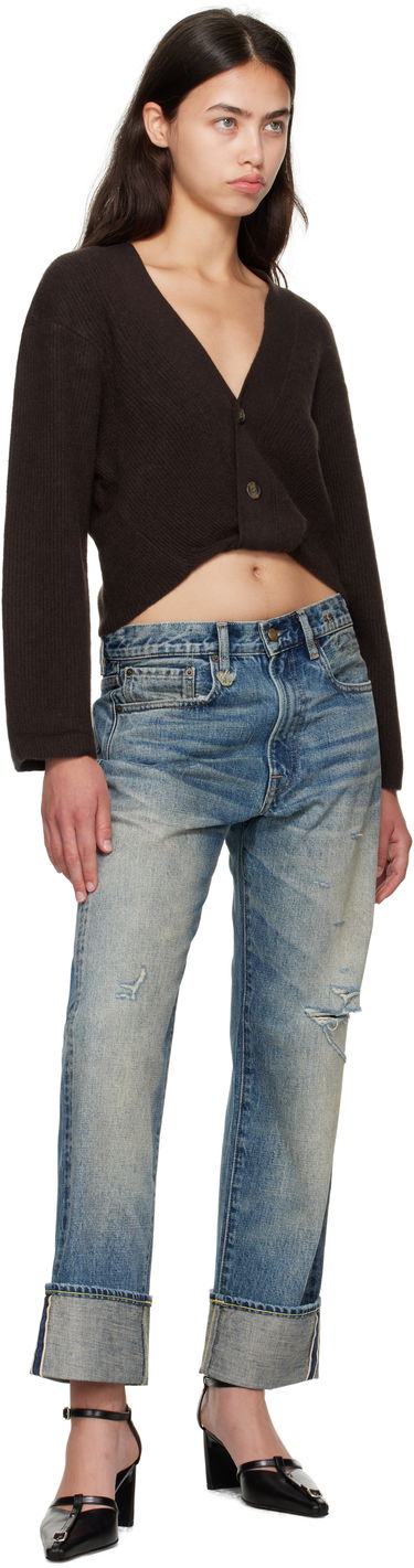 Pleteni pulover R13 R13 Twisted Front Ribbed Cardigan Rjava | R13WY288-Y210A, 3