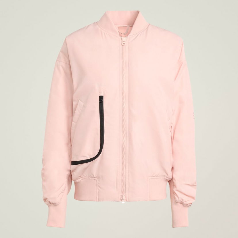 Bomber jakna adidas Performance Stella McCartney True Nature Woven Bomber Jacket Roza | JF8467