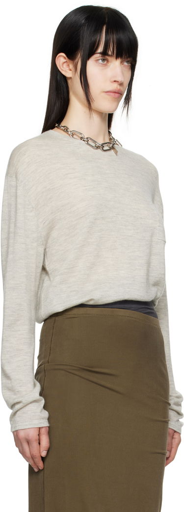 Pleteni pulover Acne Studios Acne Studios Cashmere Crew Neck Sweater Zelena | B60354-, 4