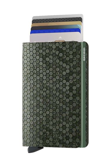 Denarnica Secrid Slimwallet Hexagon Wallet Zelena | SHe.Green, 1