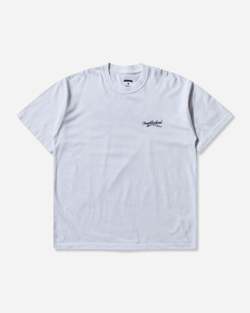 Majica Neighborhood Technical Apparel Script Logo T-Shirt Bela | 252PCNH-ST08 WHITE