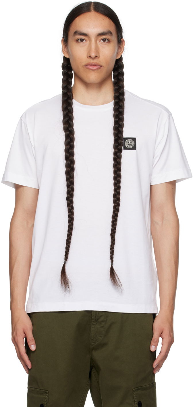 Majica Stone Island Patch Bela | 791524113, 0