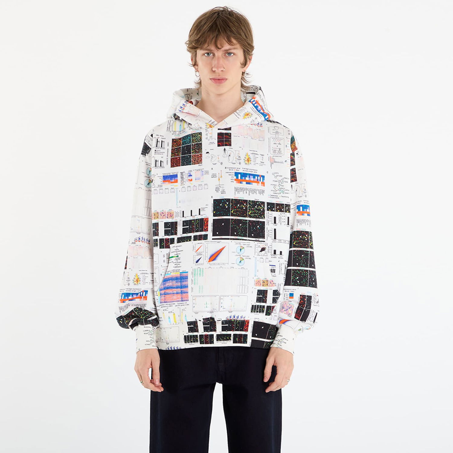 Pulover Pleasures Textbook Hoodie Večbarvna | P25F023-MULTI, 0