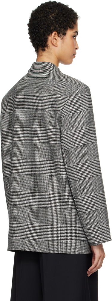 Jakna Anine Bing Quinn Houndstooth Blazer Črna | A-01-2008-MTL37, 2