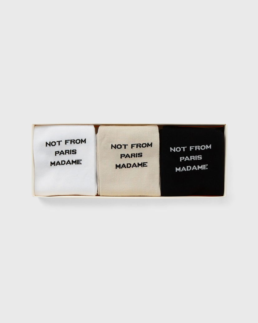 Nogavice Drôle de Monsieur Le Pack de Chaussettes Slogan Večbarvna | PERM-SK101-CO024-MC