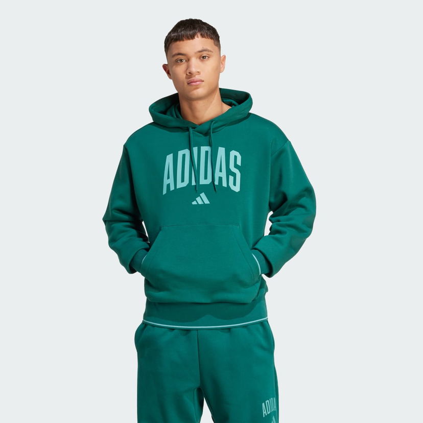 Pulover adidas Performance Hoodie Zelena | KC3873
