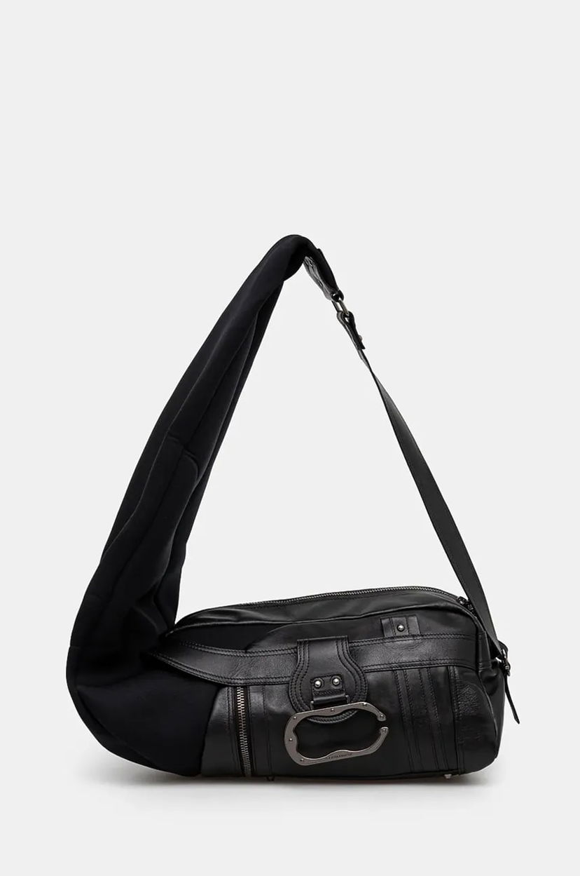 Torba za čez ramo Ottolinger Ottolinger Neoprene Leather Bag Črna | 1272101921