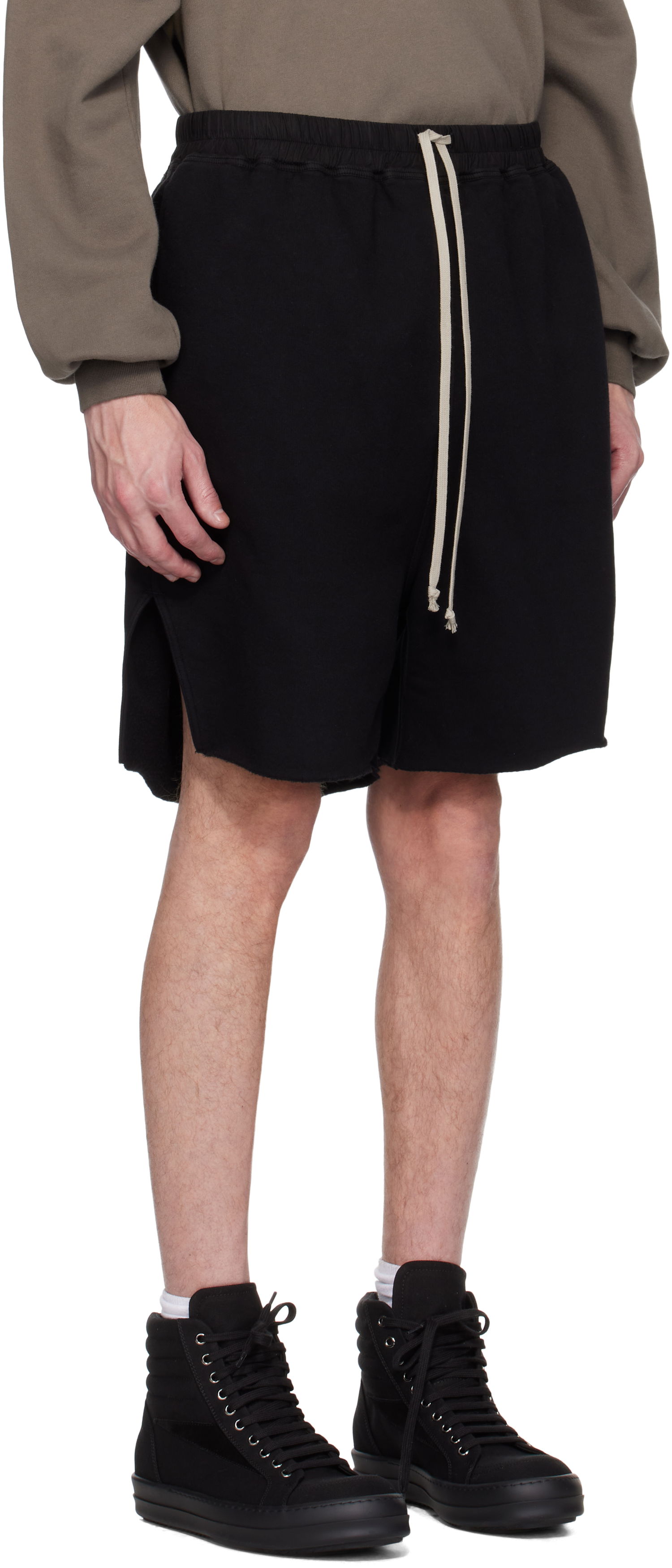 Kratke hlače Rick Owens Rick Owens DRKSHDW Hollywood Long Boxers Shorts Črna | DU01E3383 F, 1