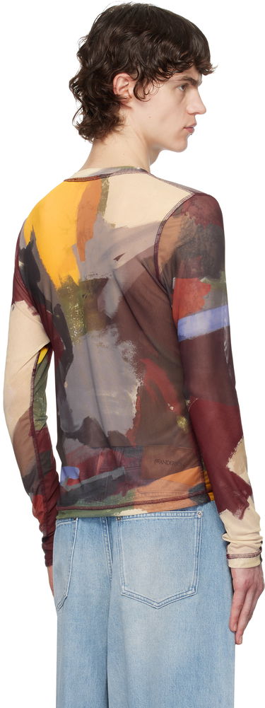 Majica JW Anderson JW Anderson Abstract Print Mesh T-Shirt Večbarvna | JO0234-PG1723, 2