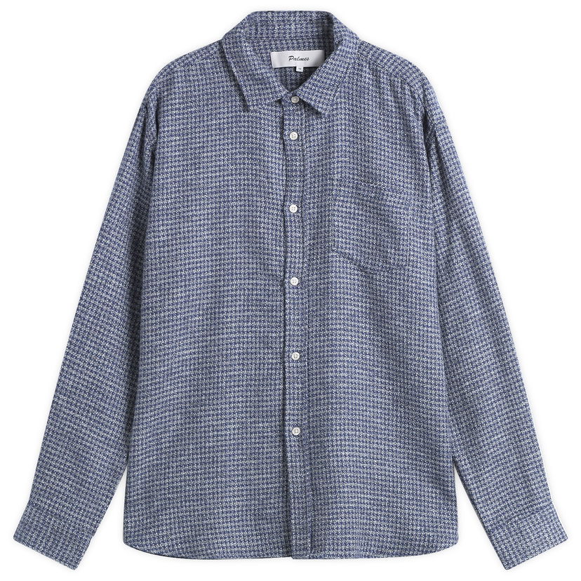 Srajce Palmes Cotton Mouline Shirt Modra | P30-0037-677