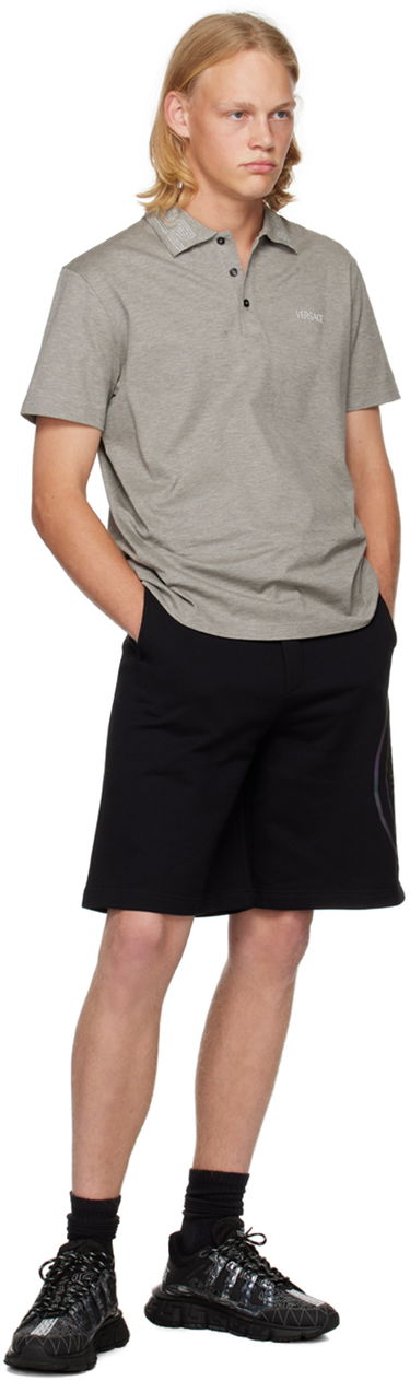 Kratke hlače Versace V-Emblem Shorts Črna | E73GADG01 ECF00G, 3