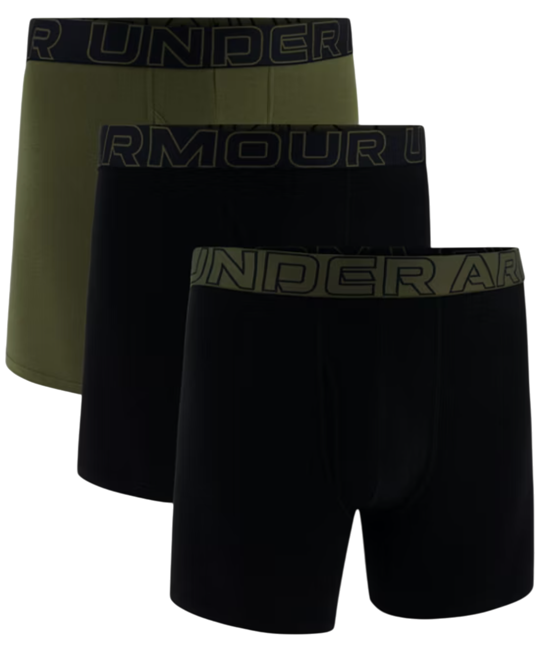 Boksarice Under Armour Under Armour Solid 6in 3-Pack Boxer Shorts Zelena | 1383889-005, 0