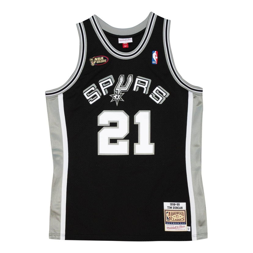 Dres Mitchell & Ness NBA San Antonio Spurs 1998-99 Tim Duncan 21 Jersey Črna | AJY4CP19169-SASBLCK98TDU