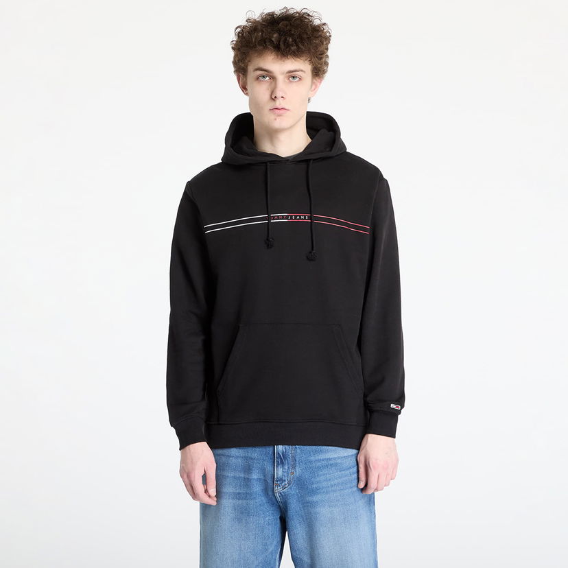 Pulover Tommy Hilfiger Tommy Jeans Regular Entry Graphic Hoodie Črna | DM0DM20847 BDS