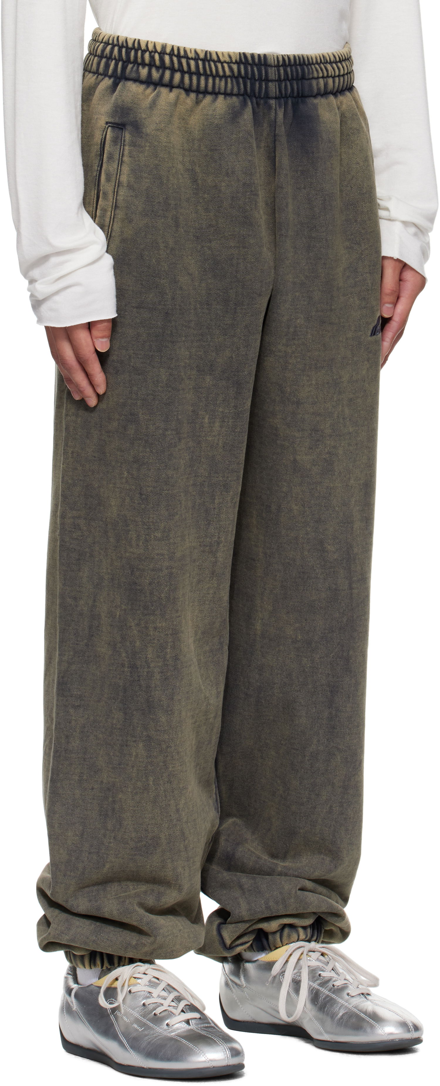 Trenirka We11done We11done Teddy ID Jogger Sweatpants Zelena | WD-TA2-25-708-U-CH, 1