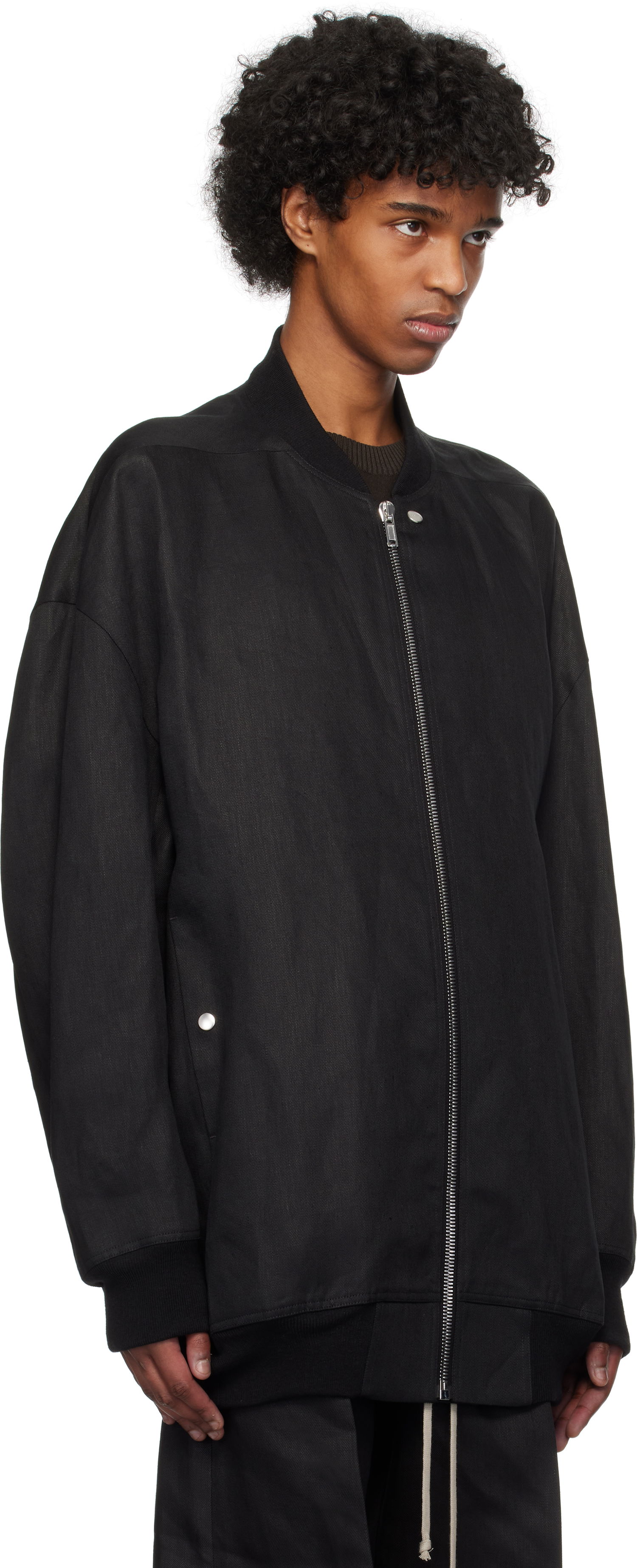 Bomber jakna Rick Owens Rick Owens Hollywood Jumbo Flight Bomber Jacket Črna | RU01E5793 TWL, 1