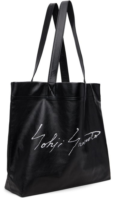 Tote bag Yohji Yamamoto Yohji Yamamoto Signature L Tote Črna | DM-I05-791, 1