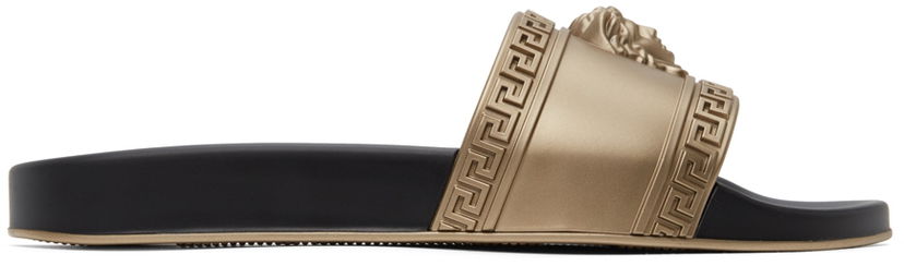 Superge in čevlji Versace Versace Palazzo Pool Slides Črna | DSU5883 DGOLG