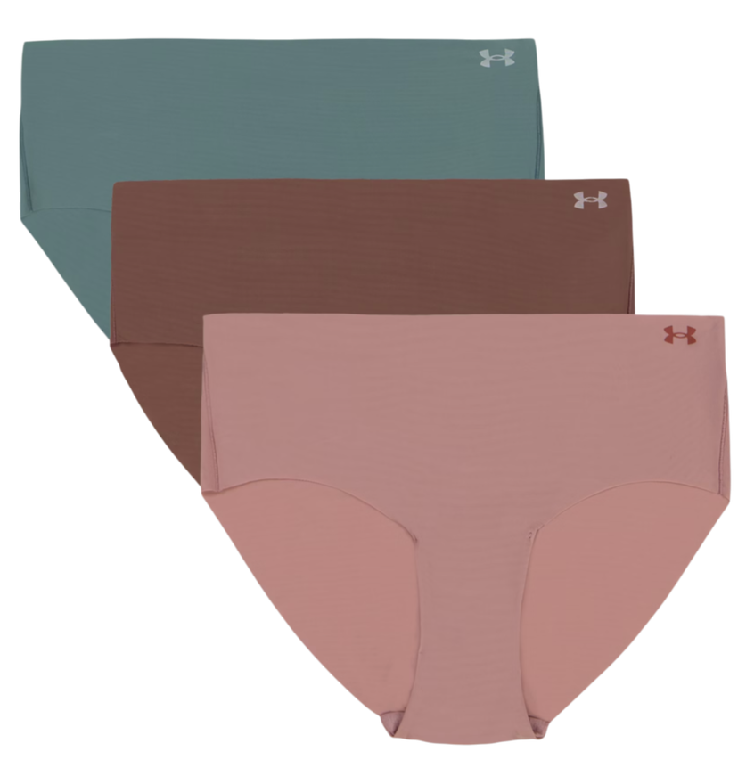 Spodnjice Under Armour Under Armour Solid 3-Pack Hipster Panties Roza | 1383895-673