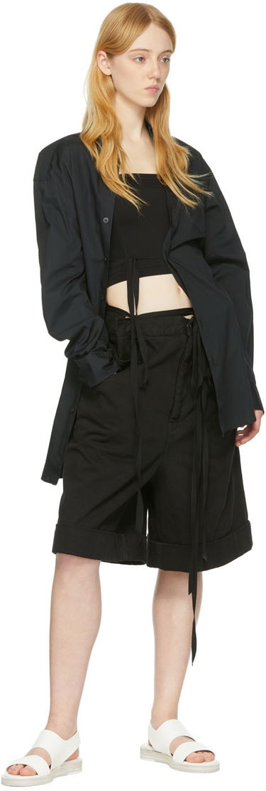 Kratke hlače Ann Demeulemeester Ann Demeulemeester Lore Flat Sandals Bela | 2201-W-S01-390-001, 4