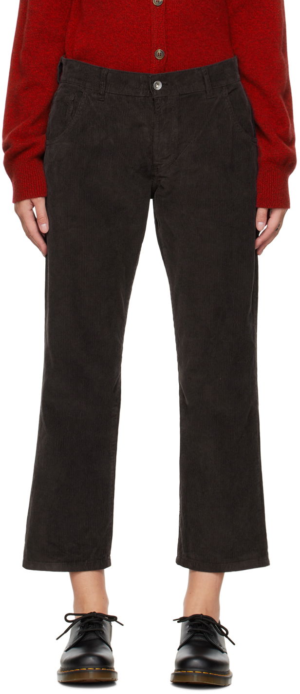 Hlače YMC Corduroy Pants Rjava | Q4TAL