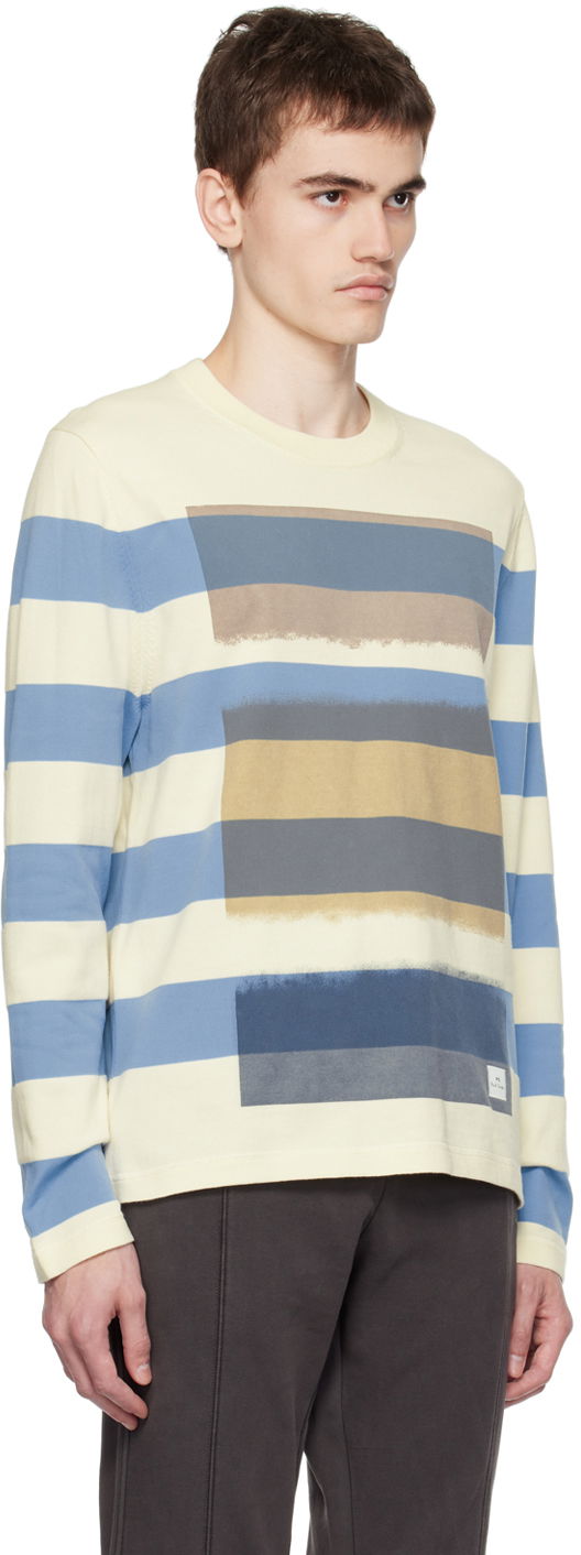 Majica Paul Smith PS Paul Smith Stripe Long Sleeve Sweater Bež | M2R-226Y-L21872, 1