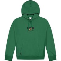 Pulover Puma DOWNTOWN Graphic Hoodie Zelena | 538244 37, 0