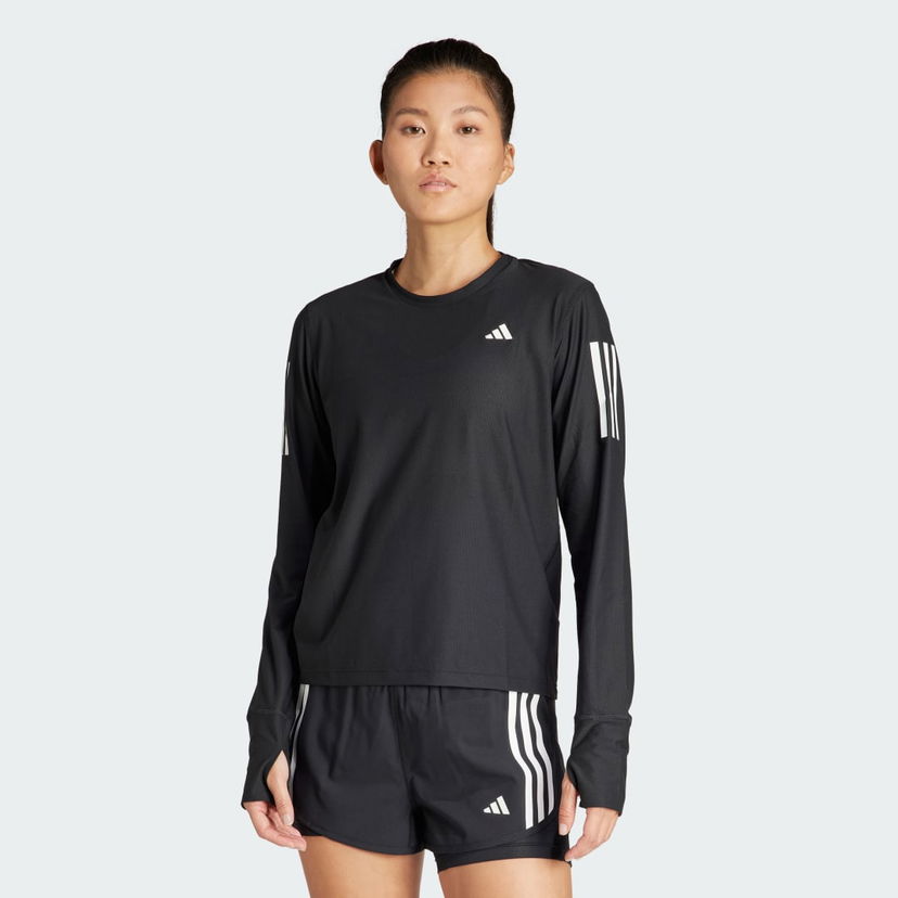 Majica adidas Performance Own The Run Long Sleeve T-shirt Črna | IN1568