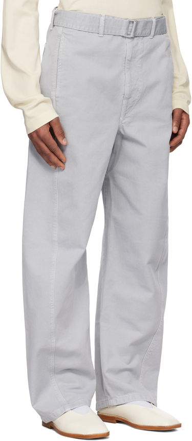Cargo hlače LEMAIRE Lemaire Twisted Belted Trousers Siva | PA326 LD1036, 4