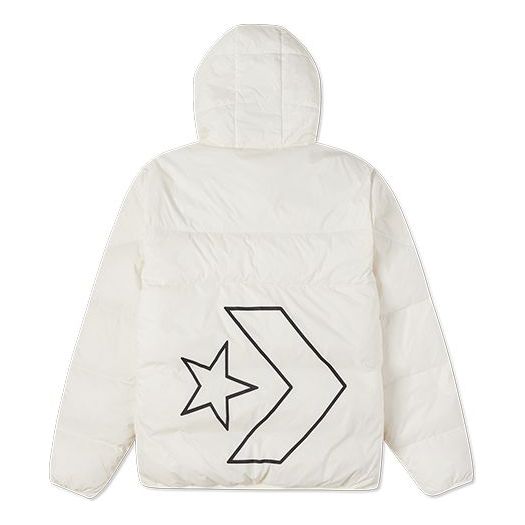 Puhovka Converse Classic Casual Hooded Down Jacket Bela | 10023695-281