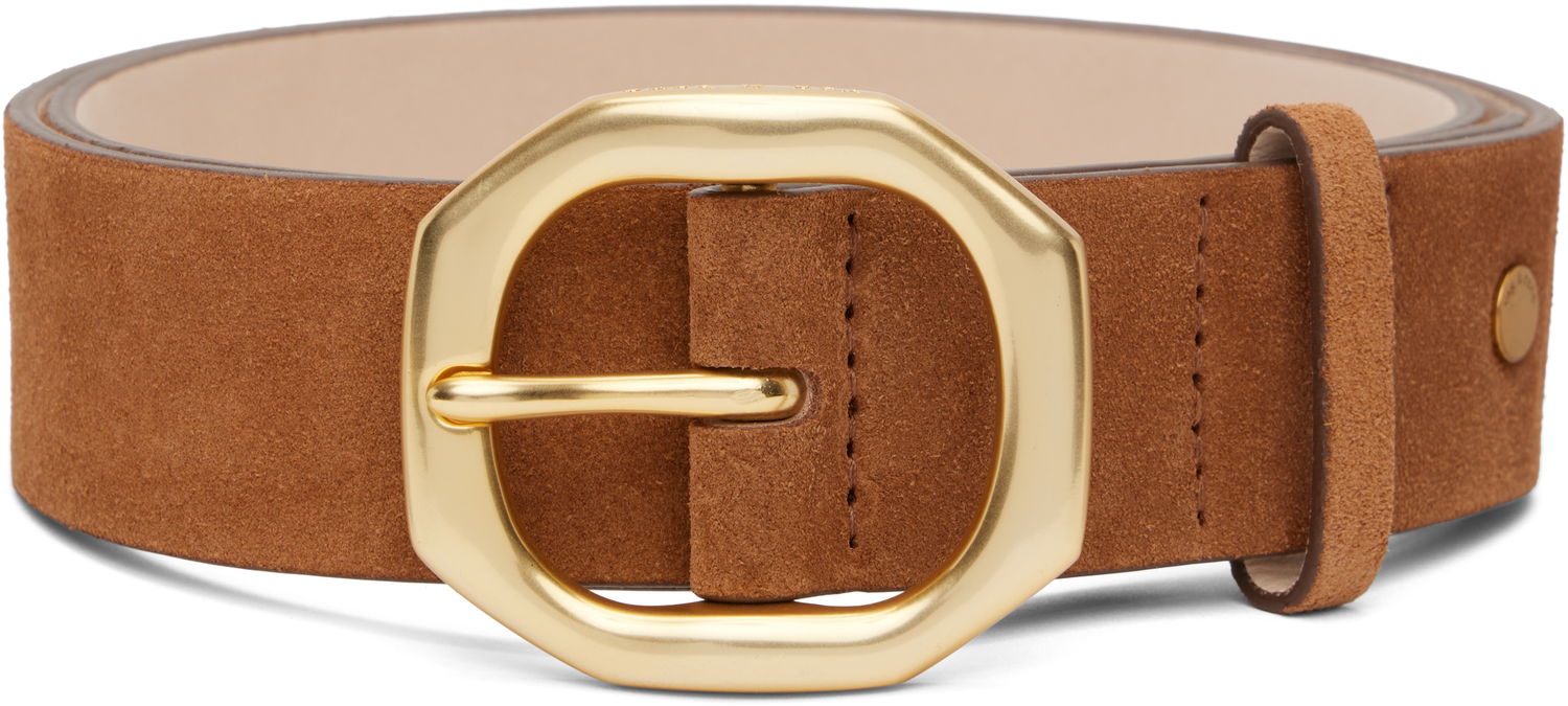 Pasovi rag & bone Rag & Bone Audrey Suede Belt Rjava | WJW25PB1004SU4, 0