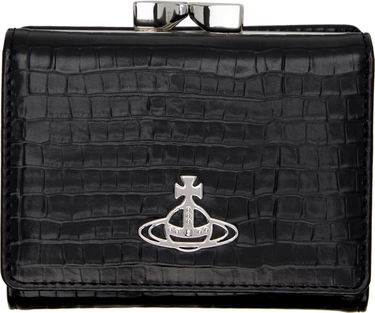 Denarnica Vivienne Westwood Vivienne Westwood Small Croc-Embossed Frame Wallet Črna | 5115002NW-L00C0-, 0