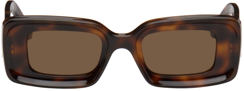 Sončna očala Loewe Tortoiseshell Rectangular Sunglasses Rjava | LW40101IW4652E 192337118579, 0