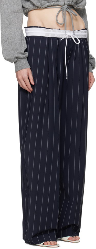 Hlače Alexander Wang Alexander Wang Pinstripe Stretch Wool Trousers Mornarica | 1WC2254813, 1