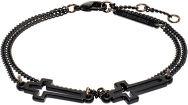 Zapestnica DSQUARED2 Dsquared2 Jesus Cross Chain Bracelet Črna | ARM0002_37208163_2124, 0