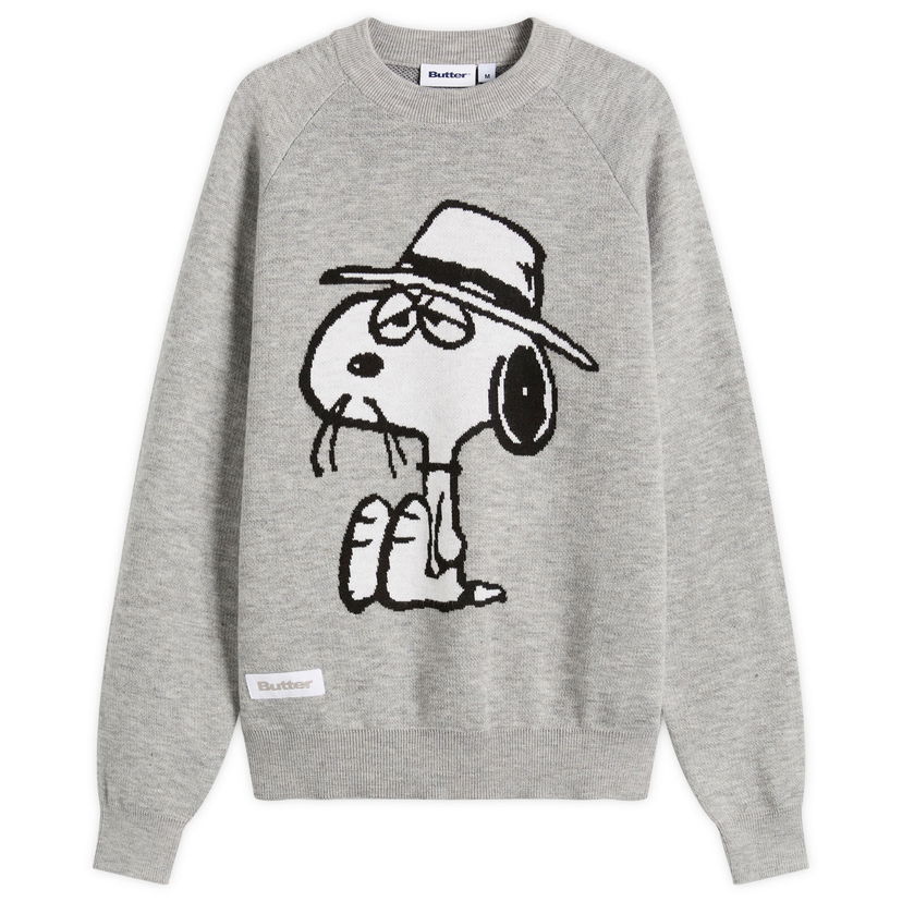 Pleteni pulover Butter Goods Peanuts Spike Knit Sweater Siva | BGBP240701-ASH