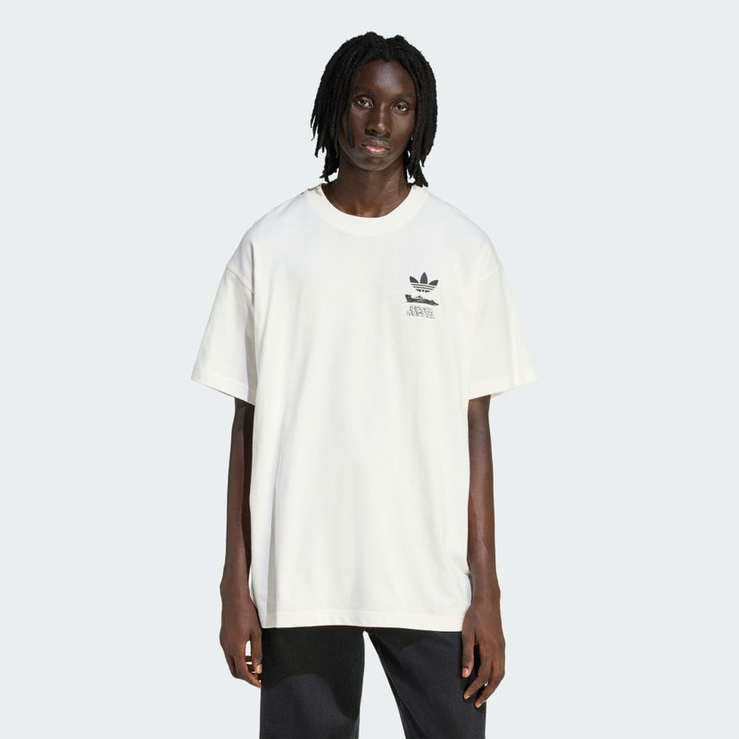 Majica adidas Performance Racing Manga Graphic Tee Bela | HY2085