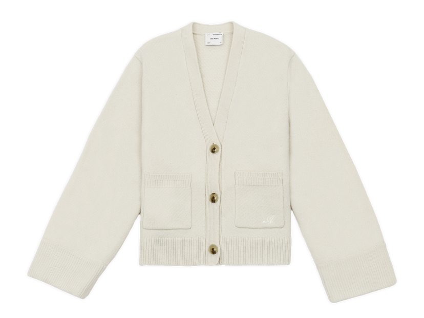 Pleteni pulover AXEL ARIGATO Memory Relaxed Cardigan Bež | A0443010
