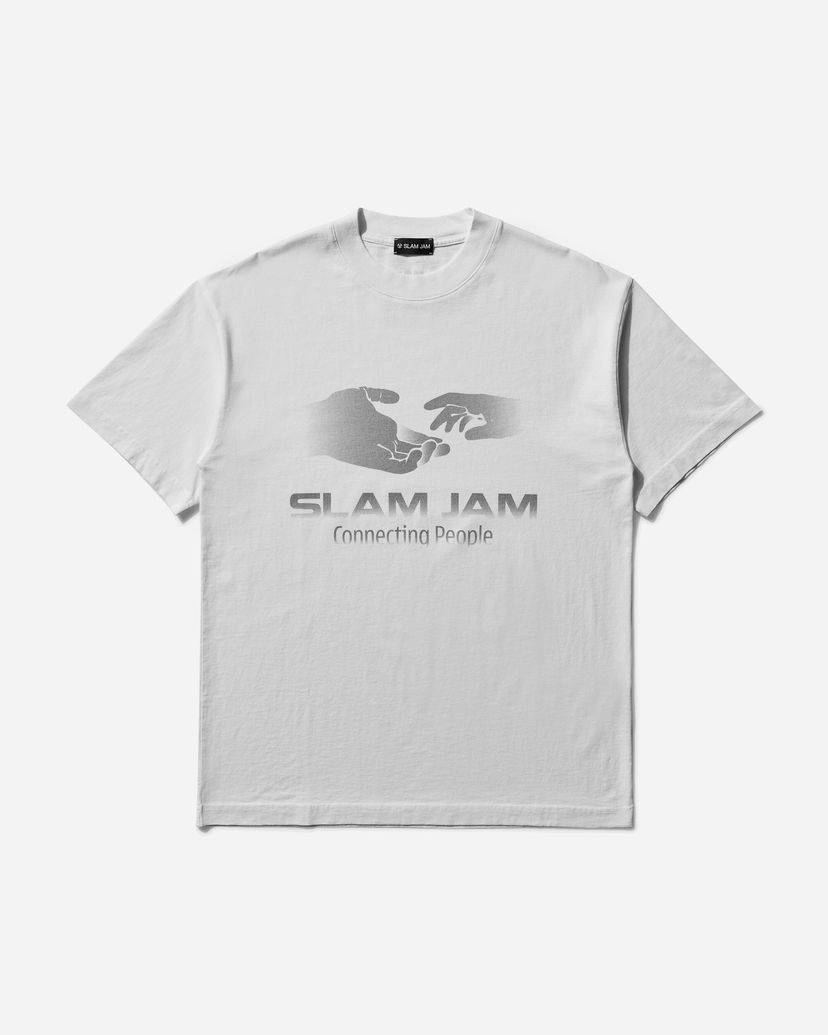 Majica Slam Jam Connecting People Graphic T-Shirt Bela | SJPRCONNEC WHI