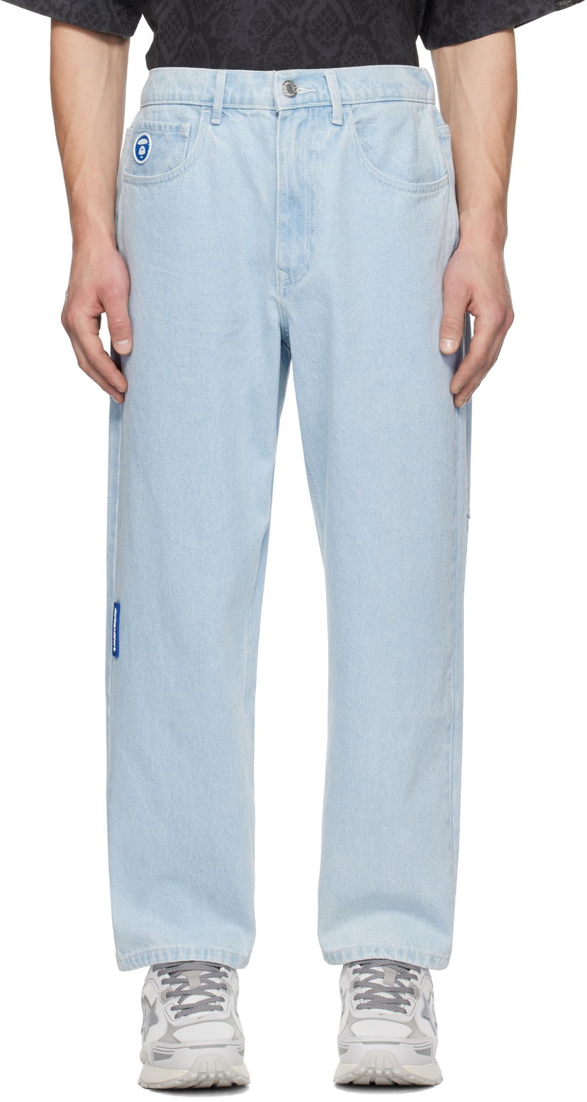Kavbojke AAPE by A Bathing Ape AAPE by A Bathing Ape 'AAPE NOW' Jeans Modra | AAPJNMB623XANBLL