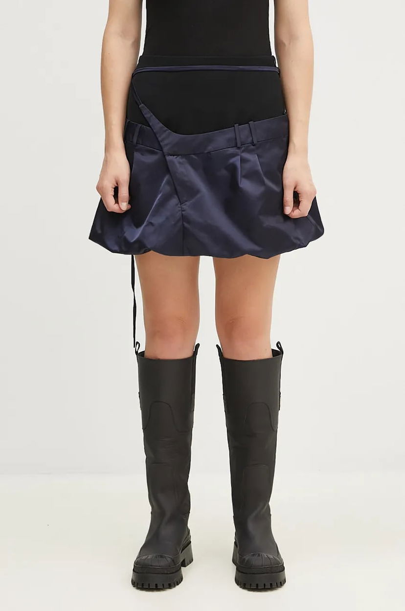 Krila Ottolinger Ottolinger Drape Bomber Mini Skirt Mornarica | 1090606221