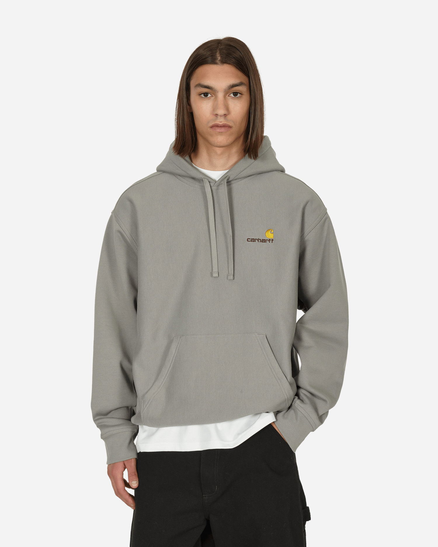 Pulover Carhartt WIP American Script Siva | I028279 0WFXX, 1