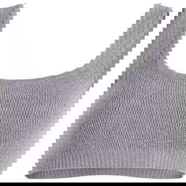 Modrček SKIMS Textured Knit Bralette Size Large Siva | SP-SCP-9926W-DHG, 0
