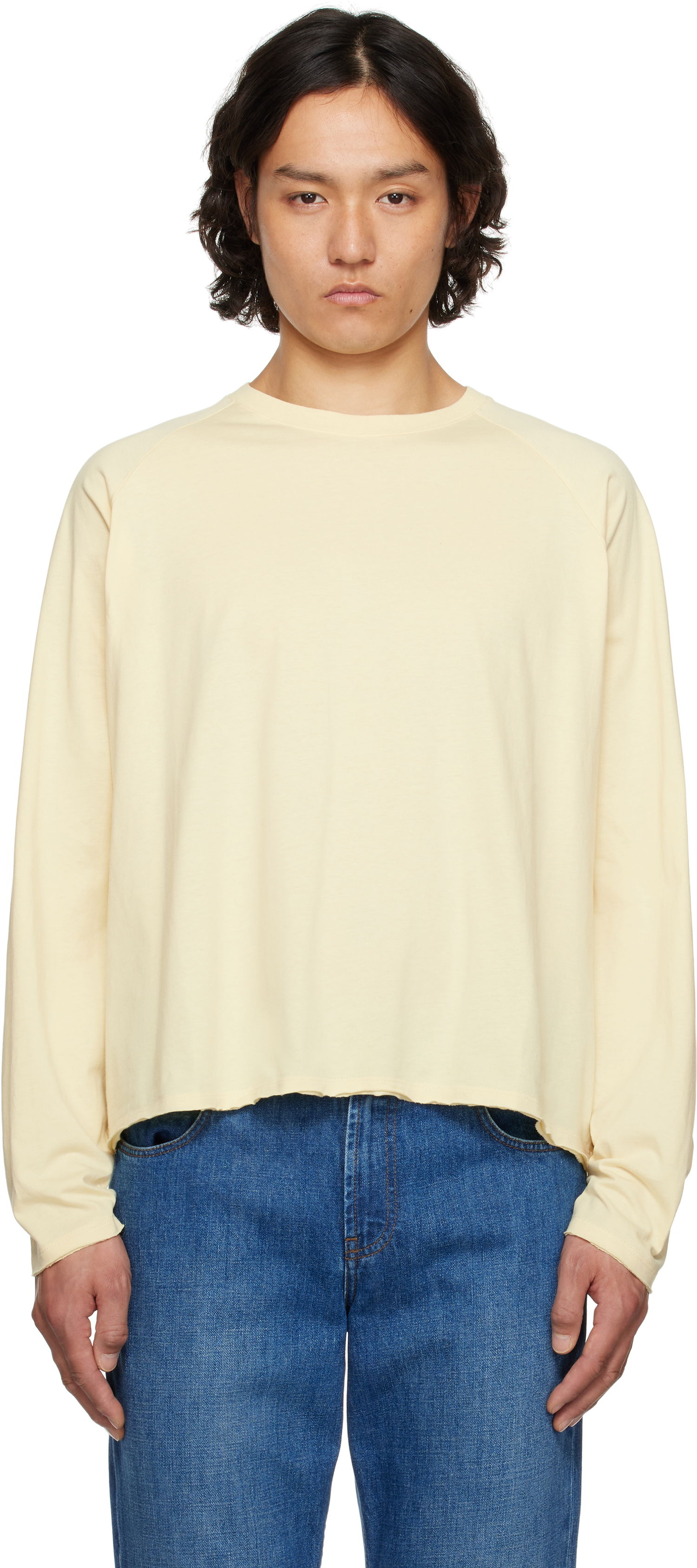 Majica The Row The Row Jameson Long Sleeve T-Shirt Rumena | 875-K636, 0