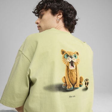 Majica Puma GRAPHICS The Cat T-Shirt Zelena | 629411_37, 1