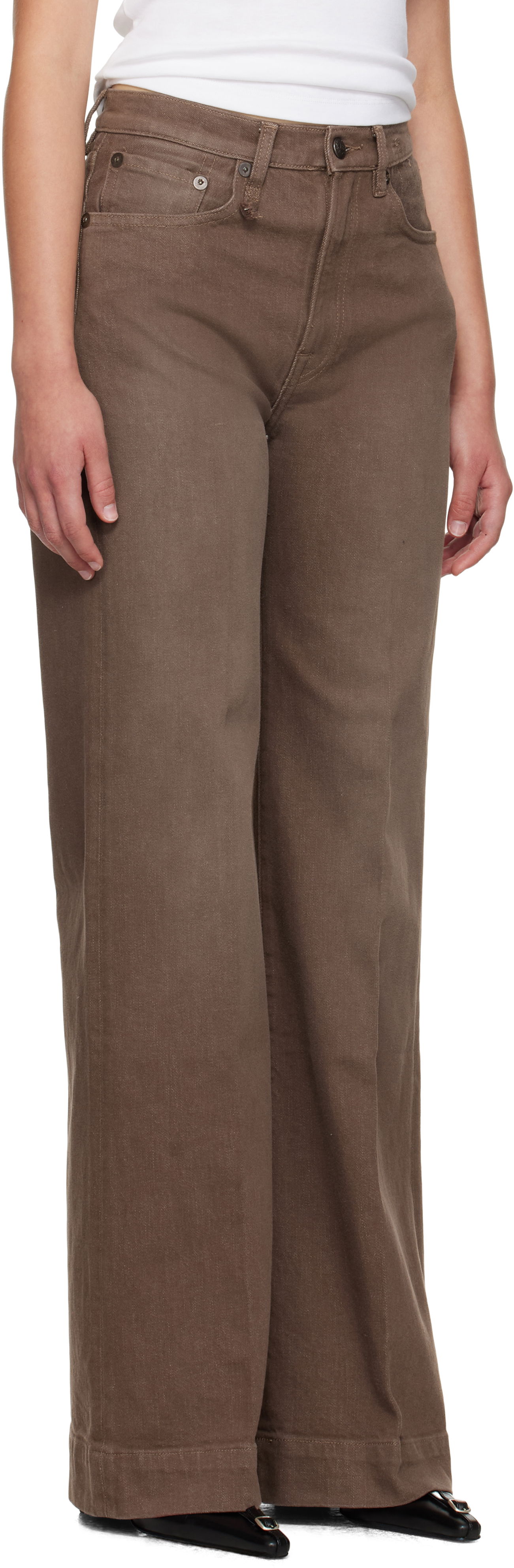 Kavbojke R13 R13 Flared Jeans Rjava | R13WD188-D331A, 1