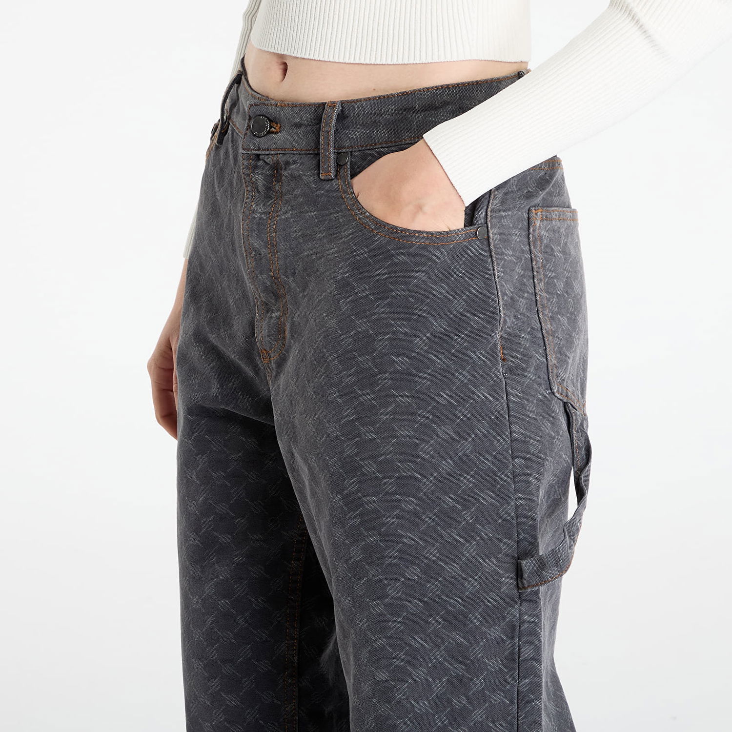 Kavbojke DAILY PAPER Monogram Workwear Amba Jeans Siva | 2523034, 1