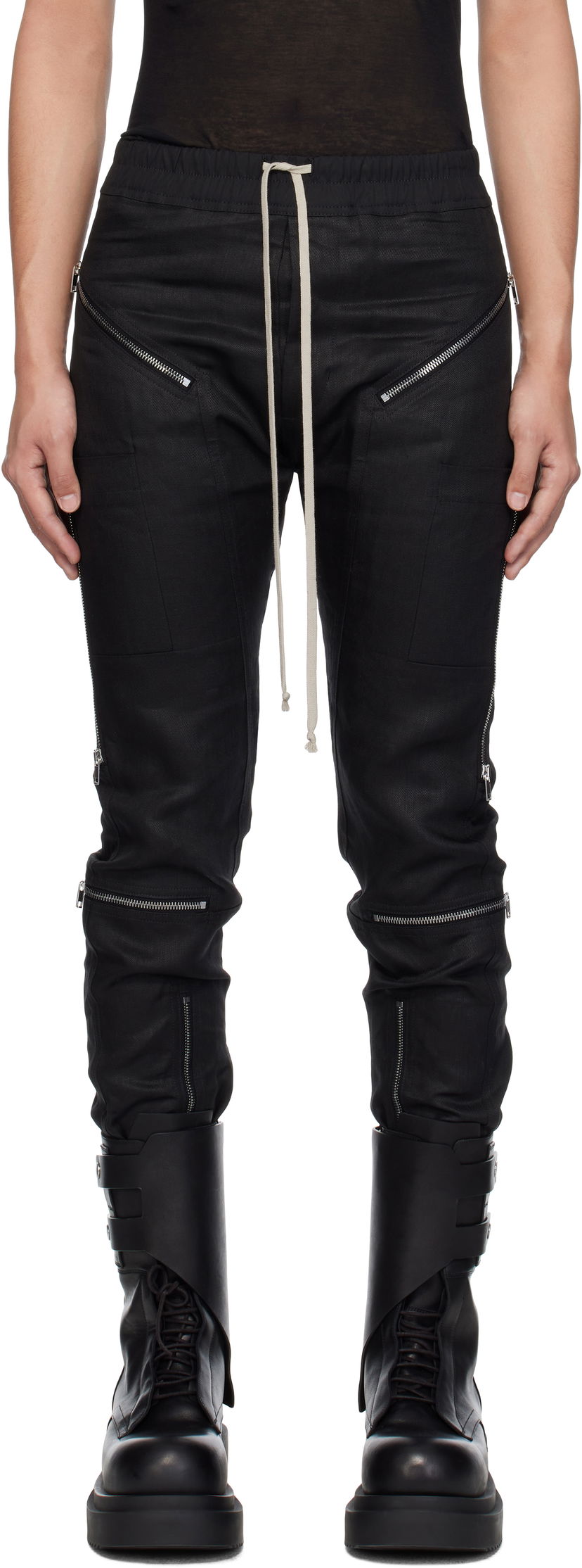 Trenirka Rick Owens Rick Owens Hollywood Headon Trousers Črna | RU01E5368 TWL
