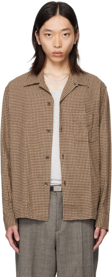 Srajce OUR LEGACY OUR LEGACY Heusen Check Shirt Rjava | M4252HE, 0
