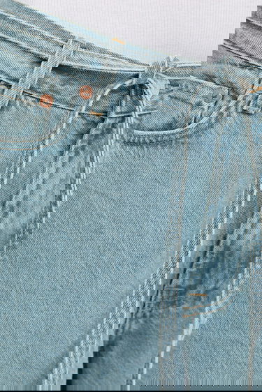 Kavbojke Samsoe Samsoe Samsoe Samsoe SAHARPER High Waist Wide Leg Cropped Jeans Modra | F25200011, 3